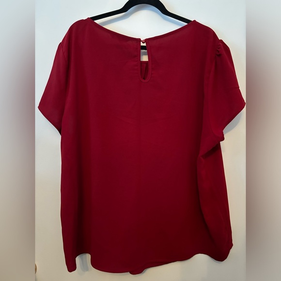 Burgundy Blouse - Picture 2 of 2